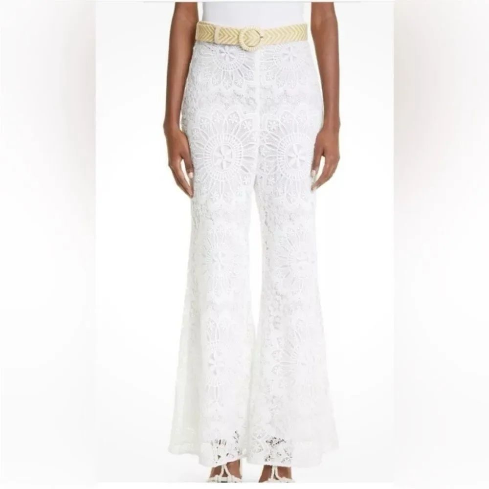 Zimmermann White Lace pants, M ( US6-8)